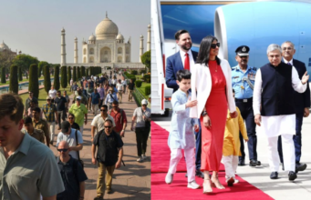 10 Unforgettable Moments: Elon Musk Hails Taj Mahal After JD Vance’s Powerful Family Visit to India अमेरिकी उपराष्ट्रपति जेडी वेंस भारत दौरे के दौरान पत्नी उषा और बच्चों के साथ ताजमहल देखने गए; एलन मस्क ने स्मारक की प्रशंसा दुनिया के अजूबों में से एक के रूप में की।