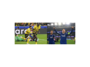 Barcelona Survives Dortmund Storm to Enter UCL 2024–25 Semifinals Despite Guirassy Hat-Trick Lamine Yamal challenged by Ramy Bensebaini during Barcelona vs Dortmund Champions League quarterfinal 2025
