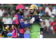 Virat Kohli’s Heartbeat Check Incident With Sanju Samson:आरसीबी बनाम आरआर आईपीएल 2025 Clash विराट कोहली ने आरसीबी बनाम आरआर आईपीएल 2025 मैच के दौरान संजू सैमसन से अपने दिल की धड़कन जांचने के लिए कहा