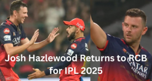 Josh Hazlewood Returns to RCB for IPL 2025: 7 Key Facts Fans Must Know ऑस्ट्रेलिया के तेज गेंदबाज जोश हेजलवुड कंधे की चोट से उबरने के बाद आईपीएल 2025 के बाकी बचे मैचों के लिए रॉयल चैलेंजर्स बेंगलुरु में वापस आ गए हैं।