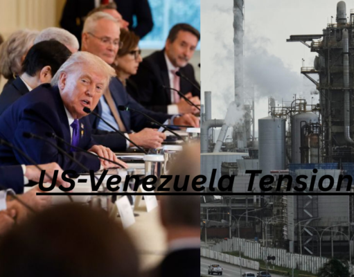 US-Venezuela Tensions: Trump’s $100 Billion Oil Bet US President Donald Trump meets oil company executives at the White House to discuss rebuilding Venezuela’s oil infrastructure amid rising US–Venezuela tensions.